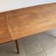 Vintage Danish dining table from the 60s extendable teak