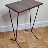 Vintage harness in metal and veneer wood