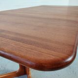 Table à manger avec rallonges en teck de Niels Möller, Dänemark années 60/70