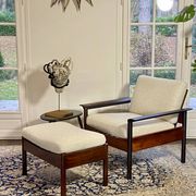 Armchair & Ottoman Hans Olsen – Vatne Møbler Denmark, 1960 Rosewood