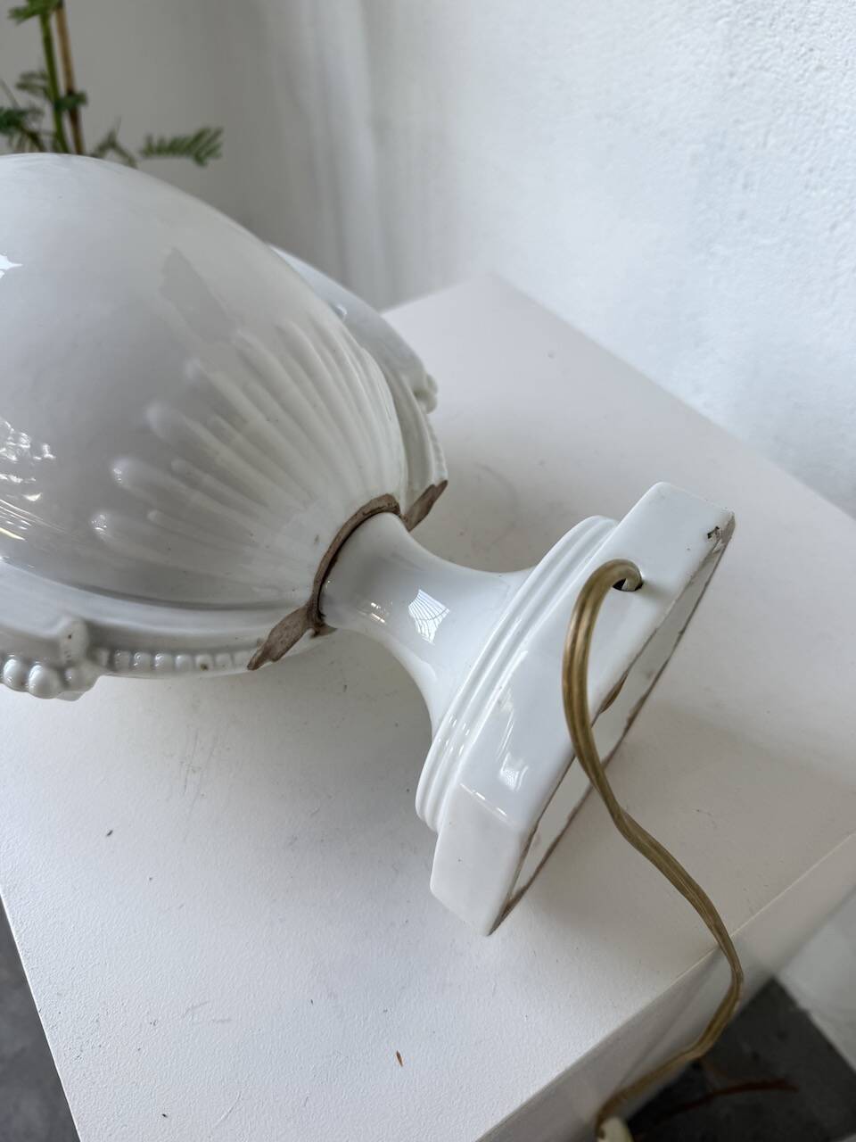 1940s ceramic lamp base