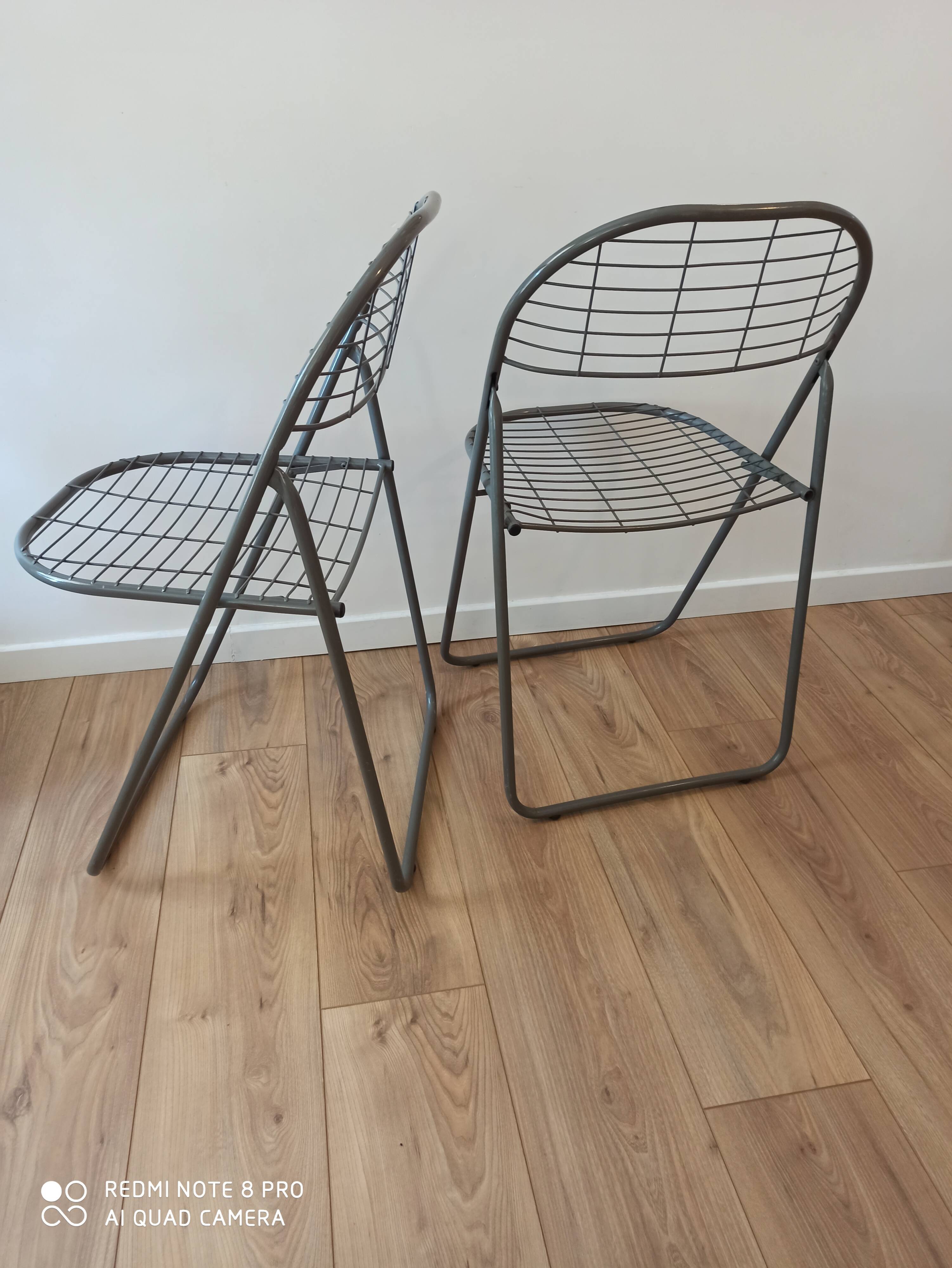 Vintage folding chairs by Niels Gammelgaard
