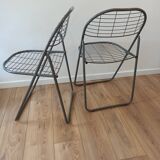 Vintage folding chairs by Niels Gammelgaard