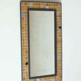 Cast iron and mosaic tiles mirror, 1960s.