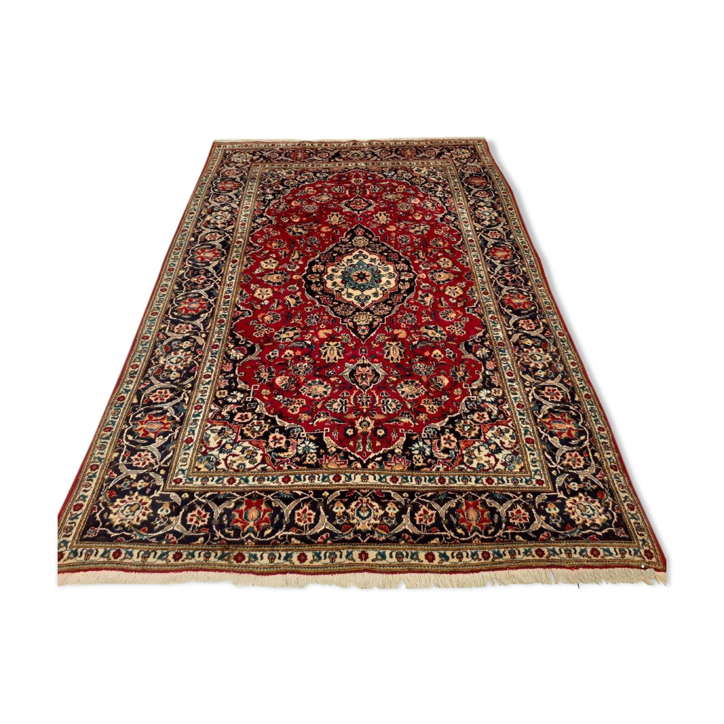 Handmade persian keshan rug 300×202 cm