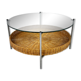 Vintage Round Coffee Table, Netherlands, 1960s
