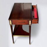 Console Table Writing Desk In Mahogany Louis XVI Style 20th Century Period