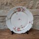 Porcelain plate with floral decoration, gilding, and relief MR France 25.5cm