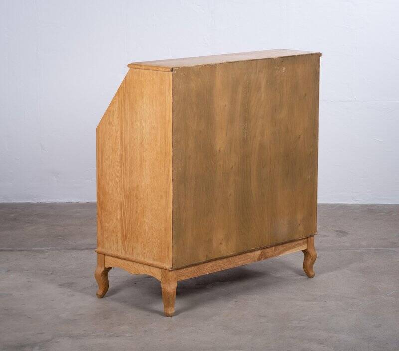 Mid-Century Danish Oak Drop-Front Secretary, 1960s