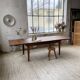 Table de ferme XIXème chêne 270cm avec allonges