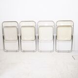 Suite of 4 Plia chairs by Giancarlo Piretti for castelli