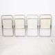 Suite of 4 Plia chairs by Giancarlo Piretti for castelli