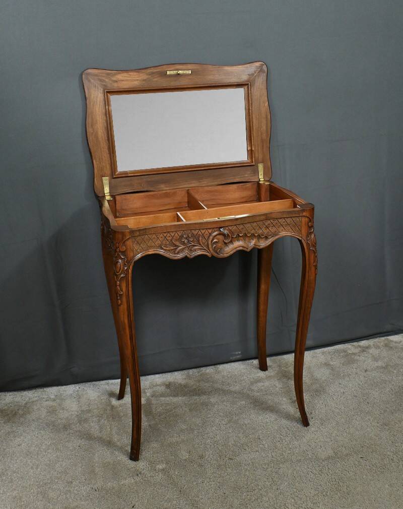 Solid beechwood workbench, Louis XV style – Early 20th century