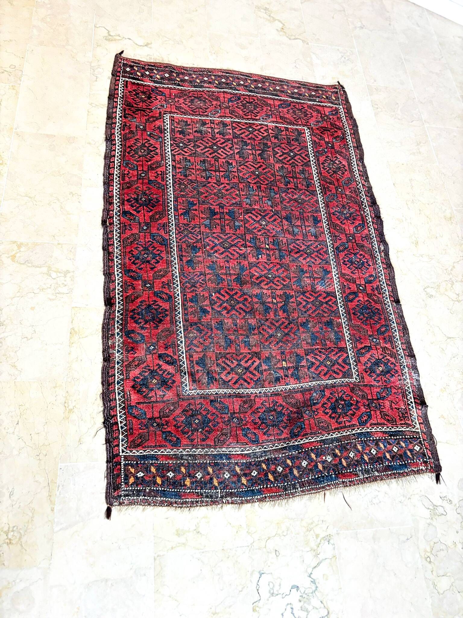 Carpet made in Iran, in very good condition, multicoloured, very picturesque.
