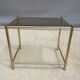 Table basse bambou verre fumé