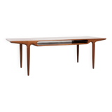 Midcentury Danish coffee table in teak by Johannes Andersen for Silkeborg