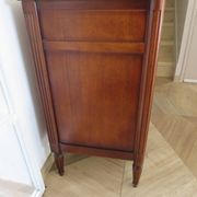 Louis XVI-style sideboard - 1 drawer - fluted legs - mahogany - solid wood