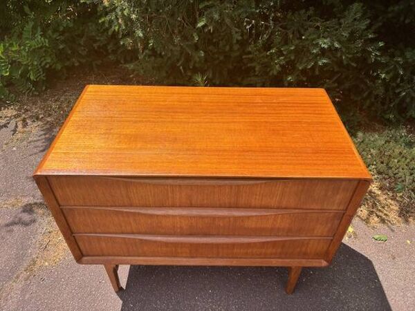 meuble de rangement coffre scandinave 1960 teck vintage