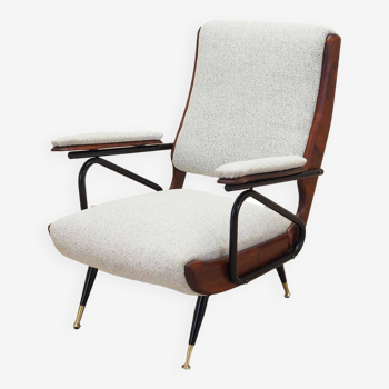 Beech armchair, Italian design, 1970s, manufacture: Italy