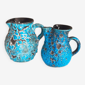 2 french Cyclops pitchers 60s