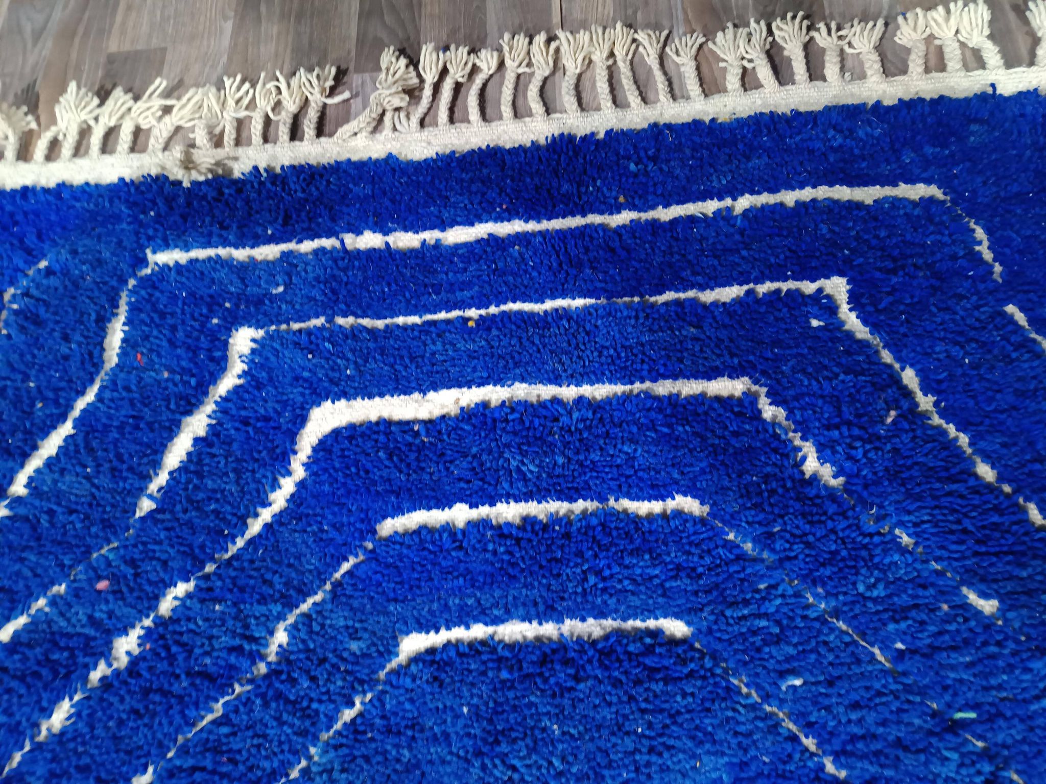 Moroccan rug in natural wool 2.5x1.5 m
