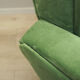 Fauteuil vert, design danois, années 1970, fabriqué au Danemark