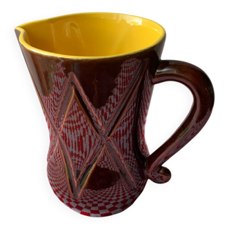 Two-coloured jug 1960 Poet Laval