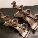 2 wrought iron chandeliers