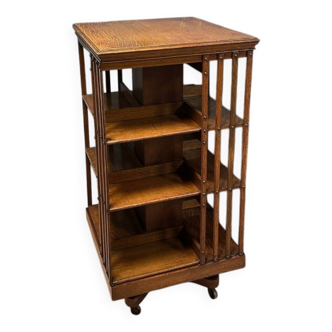 Large antique revolving bookcase
