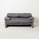 Vico Magistretti Maralunga 2-seater / loveseat for Cassina, Italy, 1980s, g