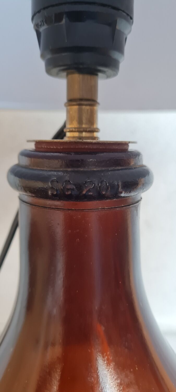 Vintage demijohn lamp