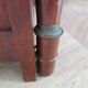 Commode 4 tiroirs-style empire-à colonnes détachées -teinte acajou-bronze