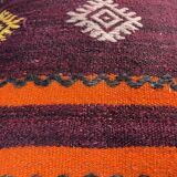 Housse de coussin kilim turc vintage, 40 x 40 cm