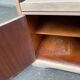 Louis Philippe buffet with 2 doors, stripped raw wood TV unit.