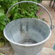 Old bucket in zinc capacity 15 liters