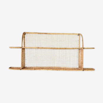 Metal and wicker shelf