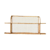 Metal and wicker shelf