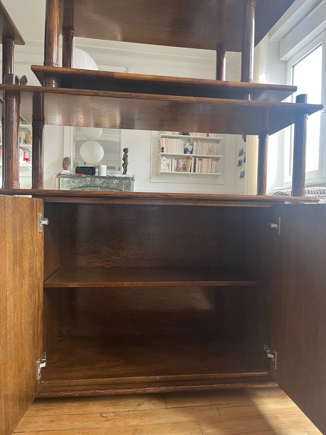 Modular rattan library Maugrion for Rochebobois