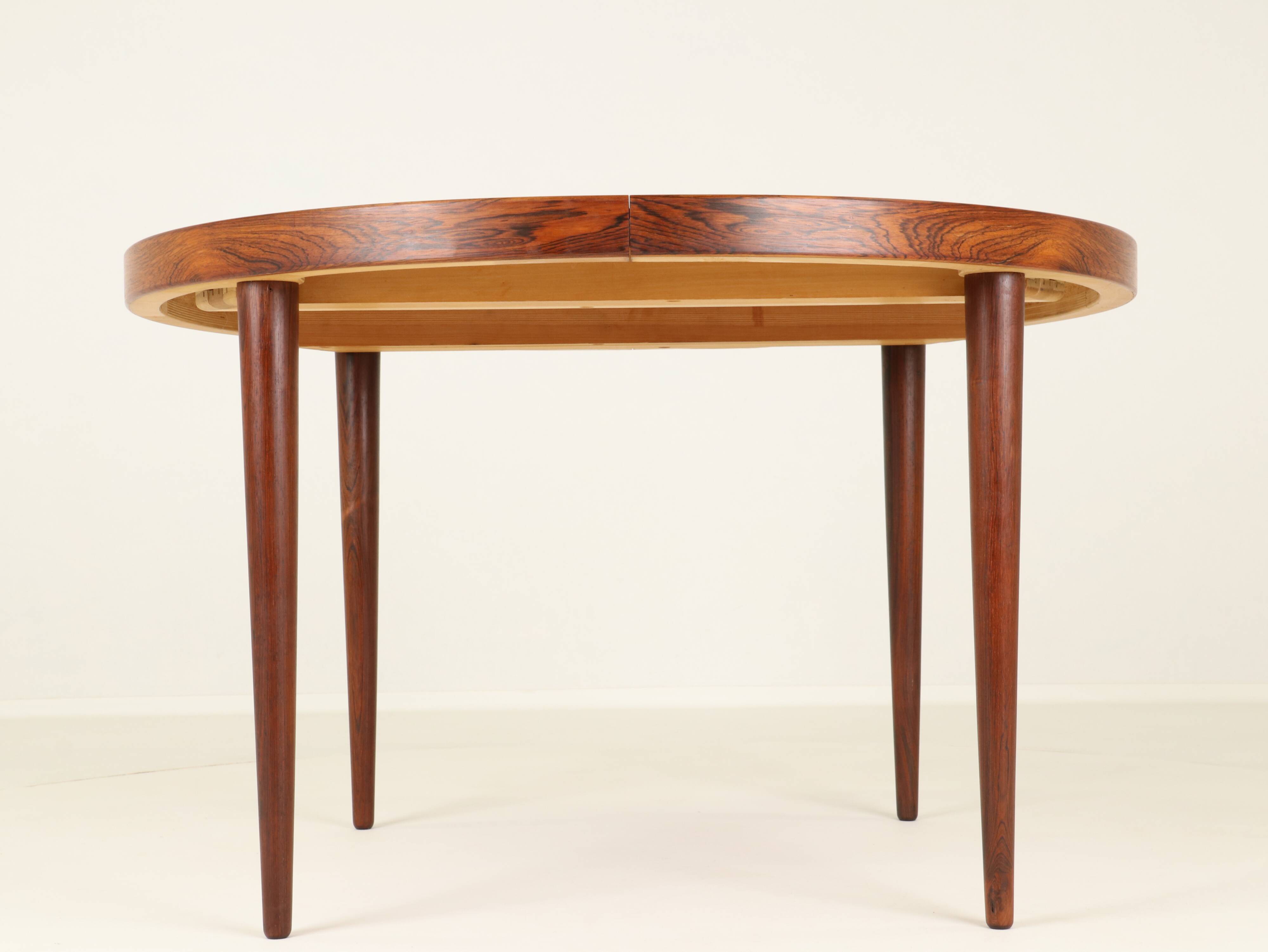 Extendable Rosewood Dining Table Model 56 by Villy Schou Andersen, Denmark, 1960s