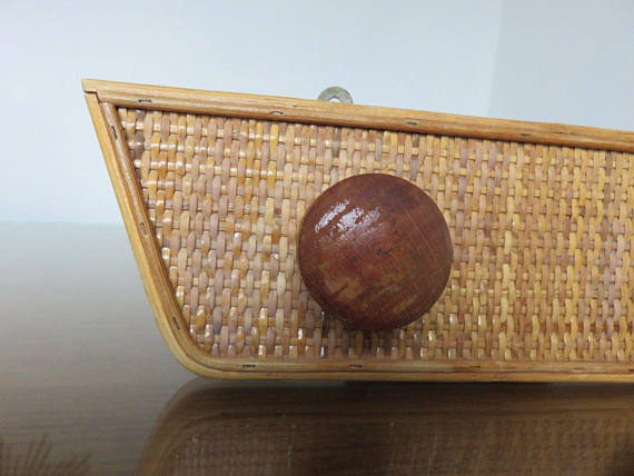 Wearing Scandinavian coat rattan 60/70s
