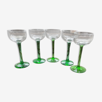 Lot de 5 verres alsaciens