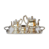 Tea and coffee set in silver metal ercuis
