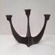 Bougeoir brutaliste en bronze Horst Dalbeck