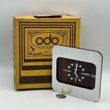 Space age clock calendar by odo france, 70s
