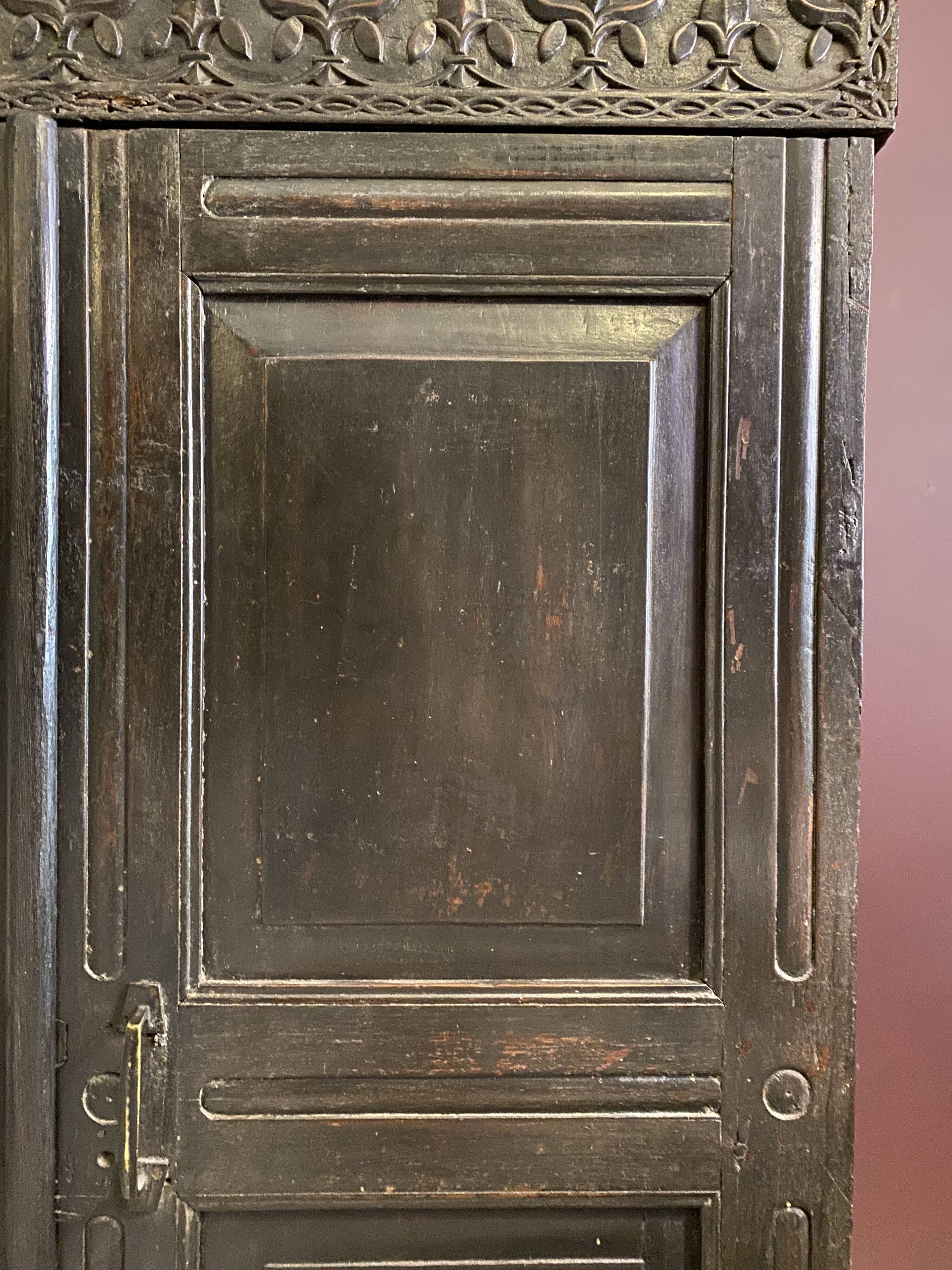 Black lacquered teak cabinet