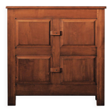 Four-door solid oak sideboard – France, 1960s