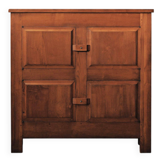 Four-door solid oak sideboard – France, 1960s