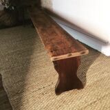 Solid oak school bench