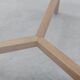 Table moderne en bois de cèdre et verre, Italie fin du 20e siècle