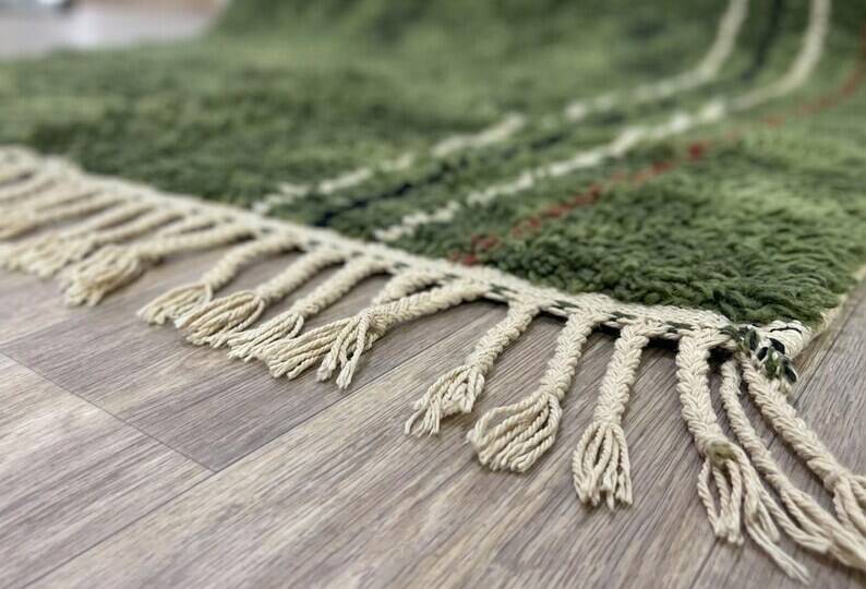 Custom Green Moroccan Carpet 200cmx300cm